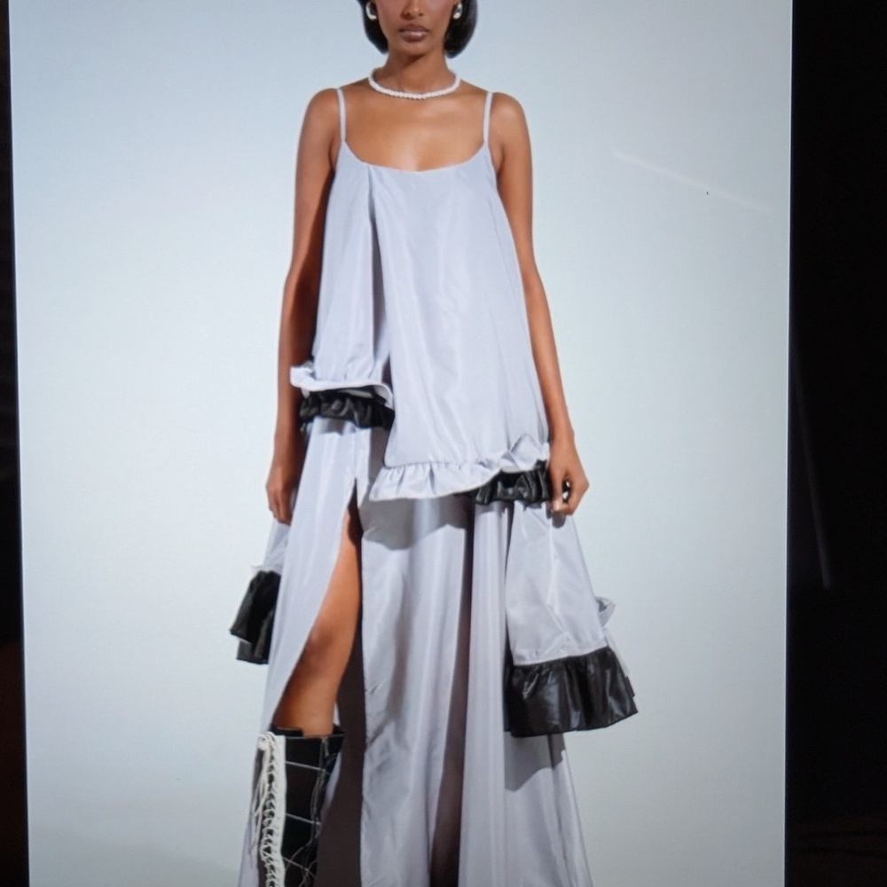 Maxi Dress, L, light grey, Akira, NEW.